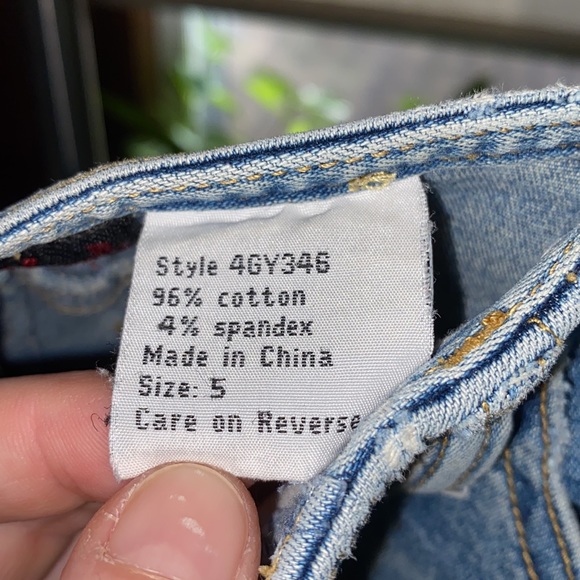 VINTAGE Mudd Yo! Juniors Jean Low Rise Capris - Picture 2 of 5